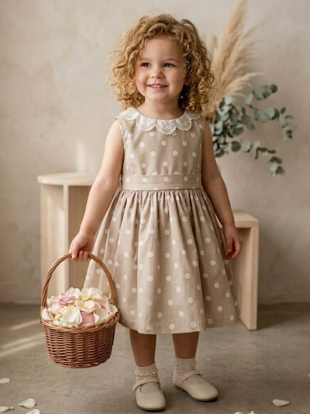 Jason Wu x Neiman Marcus for Target Polka Dot Dress Lace Collar 3T Flower Girl